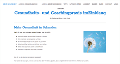 Desktop Screenshot of praxis-imeinklang.de