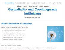 Tablet Screenshot of praxis-imeinklang.de